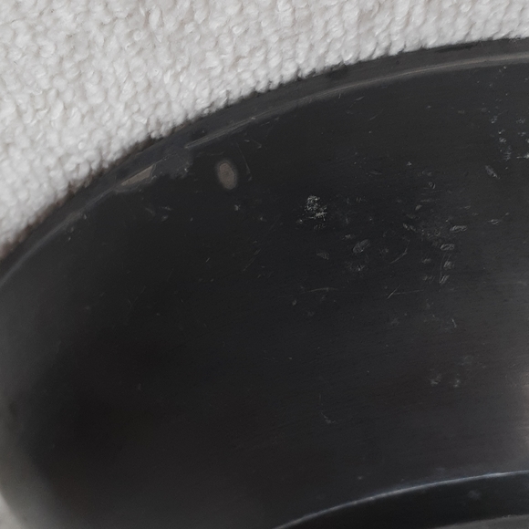 Vintage porcelain hand painted pewter encase bowl. - Picture 9 of 12